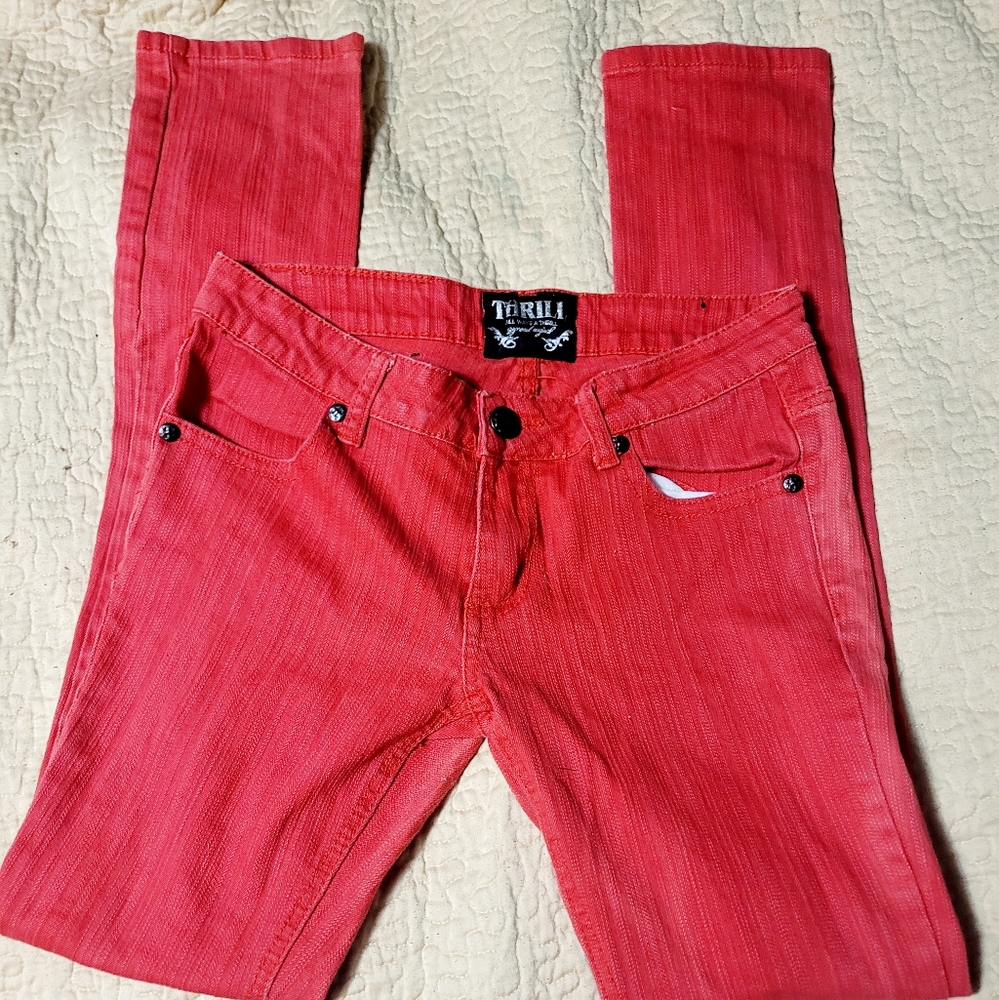 Thrill Red Jeans